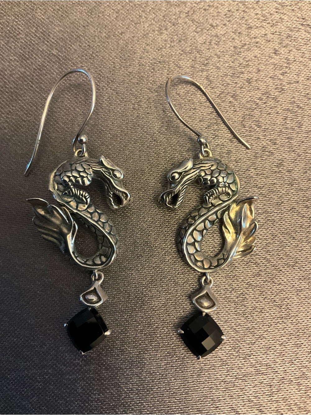 John Hardy Sterling Silver Naga Earrings